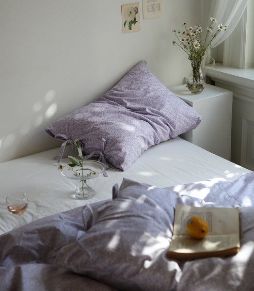 [MAISON DE ROOM ROOM] Emily Lavender Flower Pillow Cover