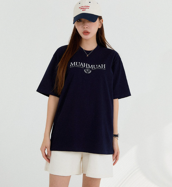 [muahmuah] Muah Laurel One Point Short Sleeve T-shirt