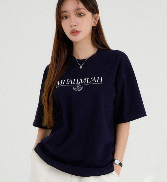 [muahmuah] Muah Laurel One Point Short Sleeve T-shirt