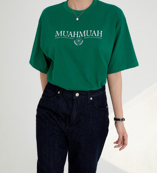 [muahmuah] Muah Laurel One Point Short Sleeve T-shirt