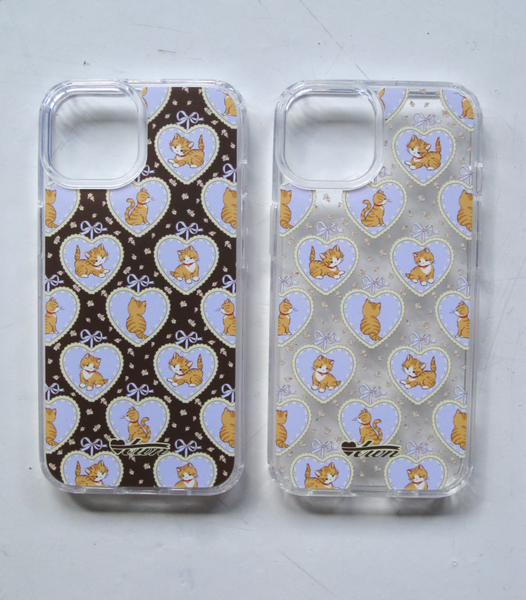 [twiner] Kitty Brown Jelly Hard Case