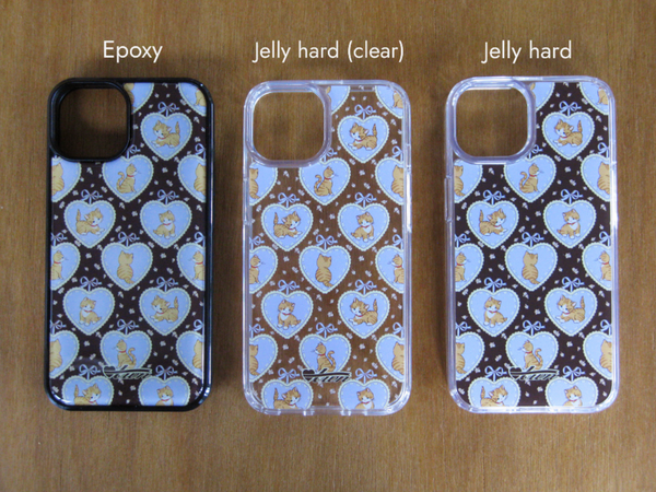 [twiner] Kitty Brown Jelly Hard Case