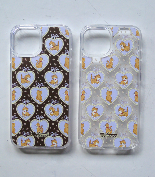 [twiner] Kitty Brown Jelly Hard Case