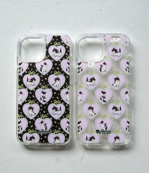 [twiner] Kitty Black Jelly Hard Case