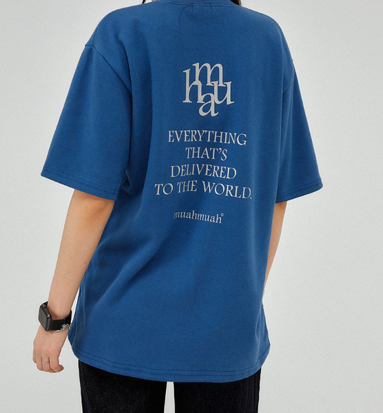 [muahmuah] Lettering Logo Short Sleeve T-shirt