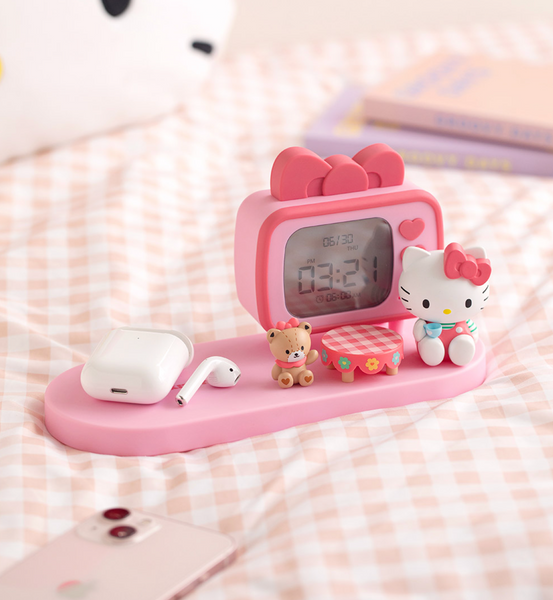 [SANRIO] Hello Kitty Wireless Charging Clock