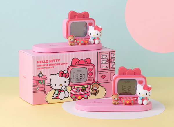 [SANRIO] Hello Kitty Wireless Charging Clock