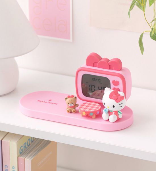 [SANRIO] Hello Kitty Wireless Charging Clock