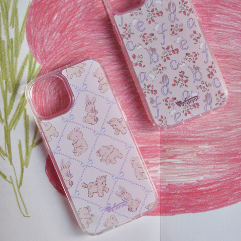 [twiner] Baby Animals Jelly Hard Case