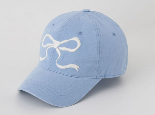 [RONRON] HEART RIBBON BALL CAP SKY CREAM (Pre-Order)