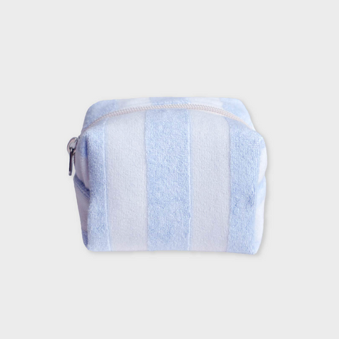 [unfold] Stripe Terry Pouch (Baby Blue)