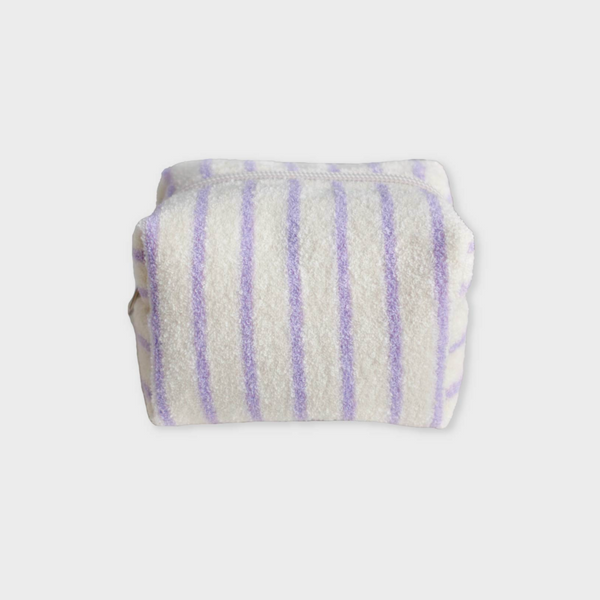 [unfold] Stripe Terry Pouch (Lavender)