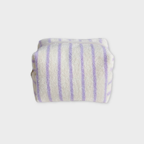 [unfold] Stripe Terry Pouch (Lavender)