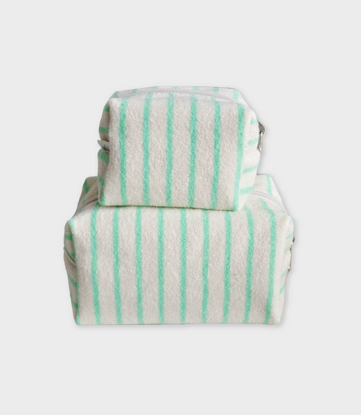 [unfold] Stripe Terry Pouch (Mint)