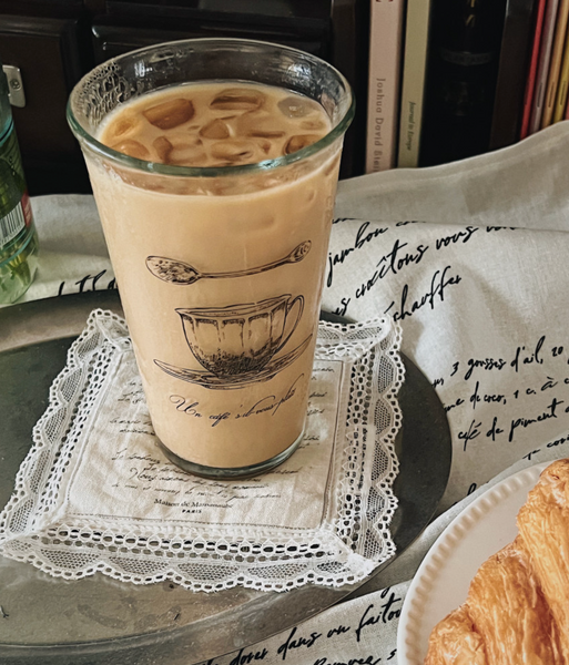 [MAMANAUBE] Un café s’il-vous-plaît, Glass CUP 500ml