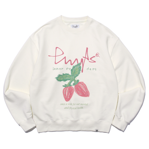 [PHYPS]  STRAWBERRY CREWNECK IVORY