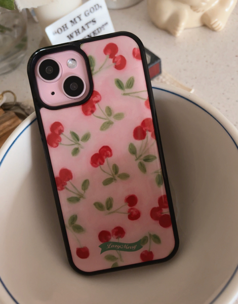 [Lazy Merry] Cherry Dream Epoxy Phone Case