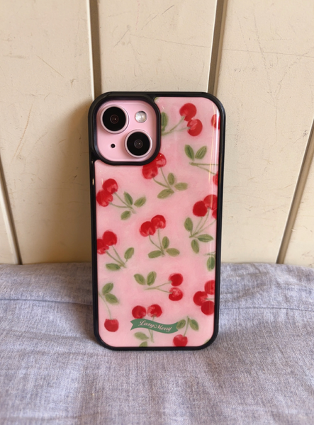 [Lazy Merry] Cherry Dream Epoxy Phone Case