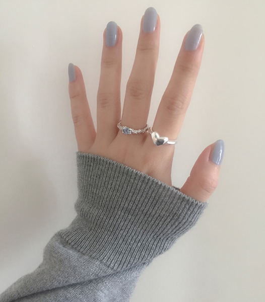 [moat] Rough Cubic Ring (Silver925)