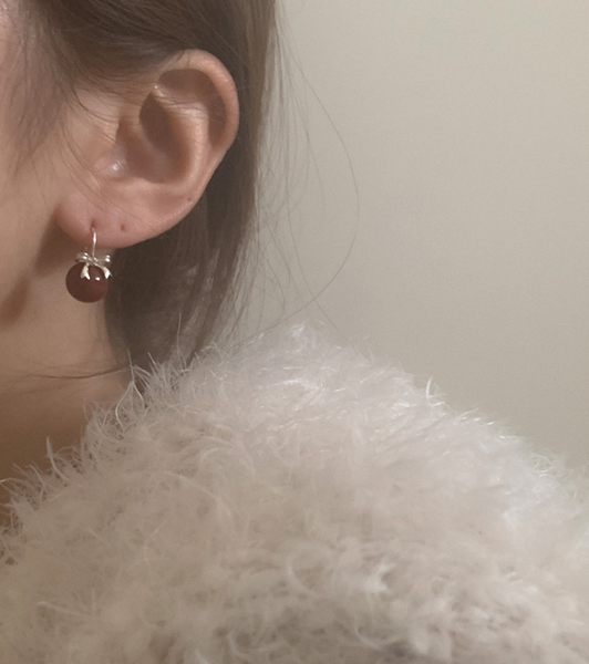 [moat] Jenny Ribbon Earring (Silver925)