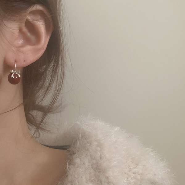 [moat] Jenny Ribbon Earring (Silver925)