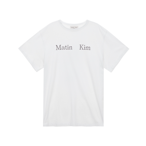 [Matin Kim] LOGO TOP IN WHITE