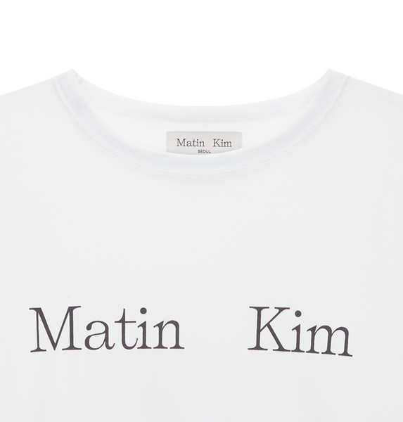[Matin Kim] LOGO TOP IN WHITE