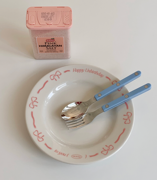 [OLIVET] Happy Unbirthday Drawing Plate 18cm