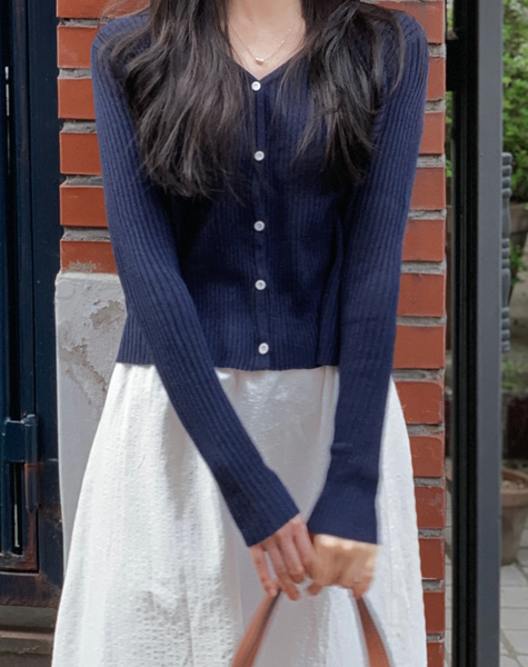 [SLOWAND] PINE Summer V Neck Cardigan