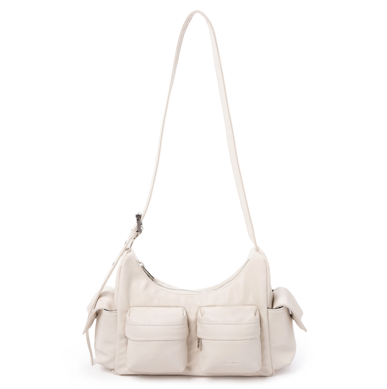 [SAMO ONDOH] Pocket Mug Bag M (Nappa Ivory)