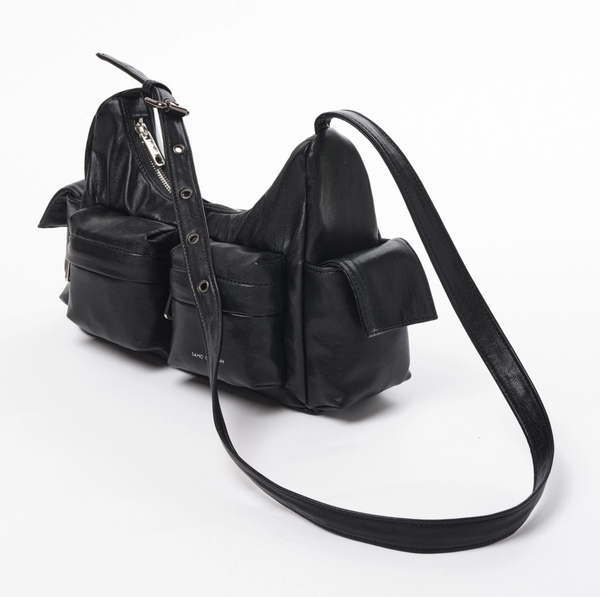 [SAMO ONDOH] Pocket Mug Bag M (Nappa Black)