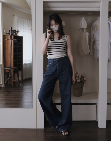 [SLOWAND] # SLOWMADE Today Deep Denim Pants