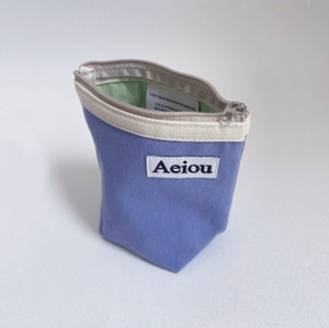 [aeiou] Aeiou Basic Pouch (M size) Hyacinth Purple Blue