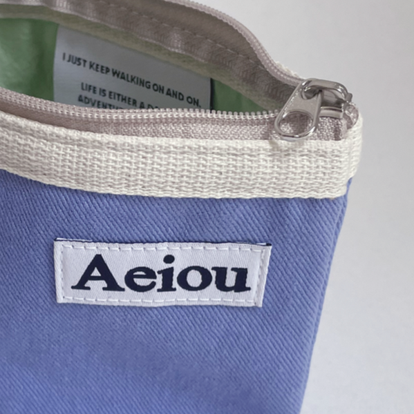 [aeiou] Aeiou Basic Pouch (M size) Hyacinth Purple Blue