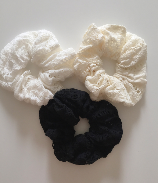 [moat] Daily Lace Scrunchy (3colour)