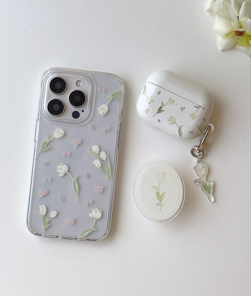 [Romantic Mood] Chiffon Tulip Jelly Case