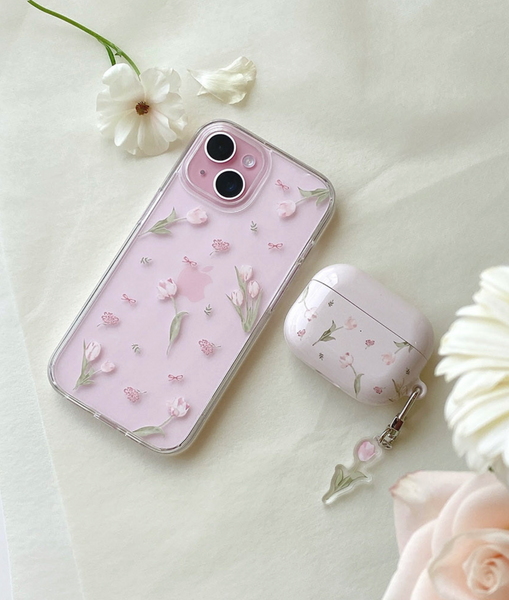 [Romantic Mood] Chiffon Tulip Jelly Case