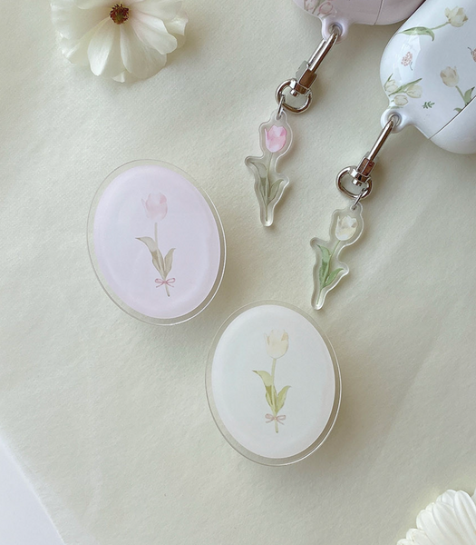 [Romantic Mood] Tulip Acrylic Grip Tok (MagSafe)