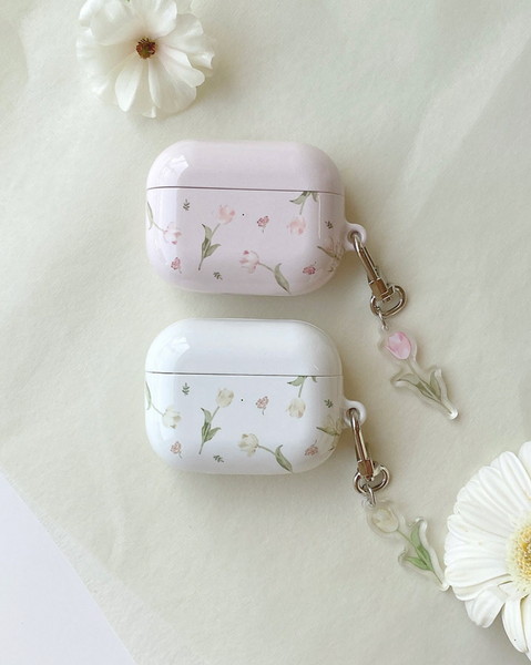 [Romantic Mood] Chiffon Tulip Airpods Case