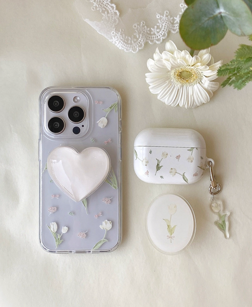 [Romantic Mood] Chiffon Tulip Airpods Case