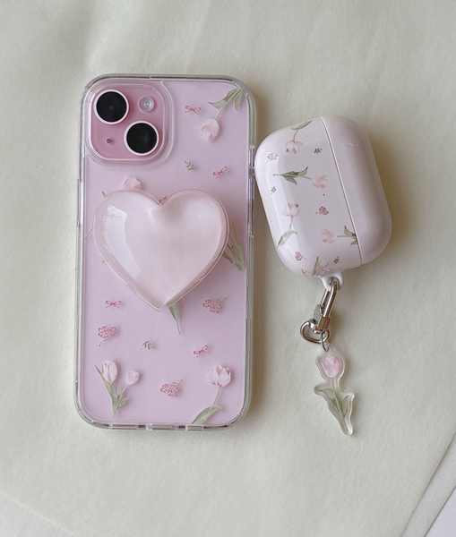 [Romantic Mood] Chiffon Tulip Airpods Case