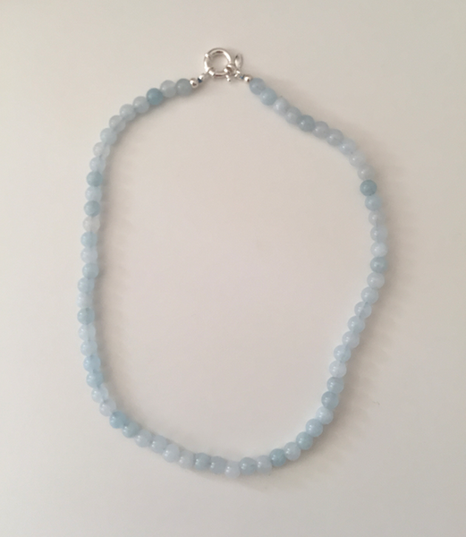 [moat] Aqua Marine Necklace (Silver925)