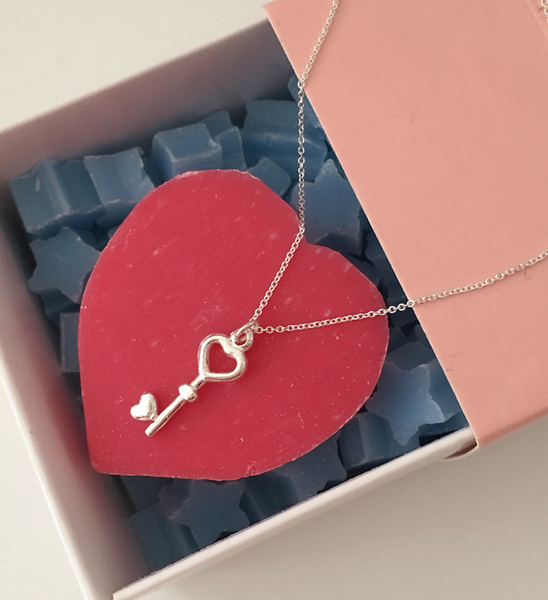 [moat] Heart Key Necklace (Silver925)