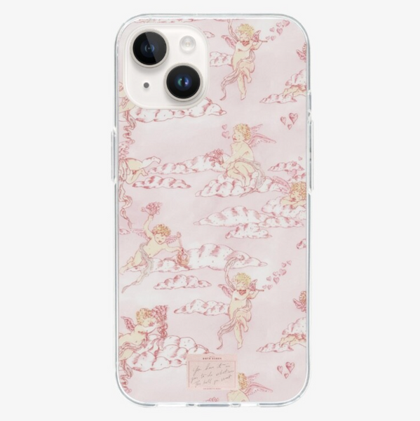 [dear my muse.] Peach Heart Angel Phone Case