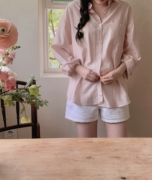 [SLOWAND] ONLY SLOW. Shining Summer Long Sleeve Shirt