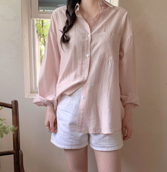 [SLOWAND] ONLY SLOW. Shining Summer Long Sleeve Shirt