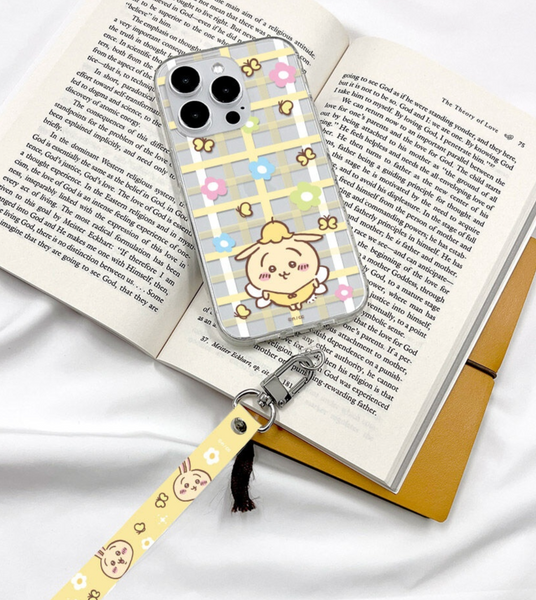 [韓版Chiikawa] Chiikawa Clear Phone Case + Tag Strap 透明手機殼 ＋手機帶