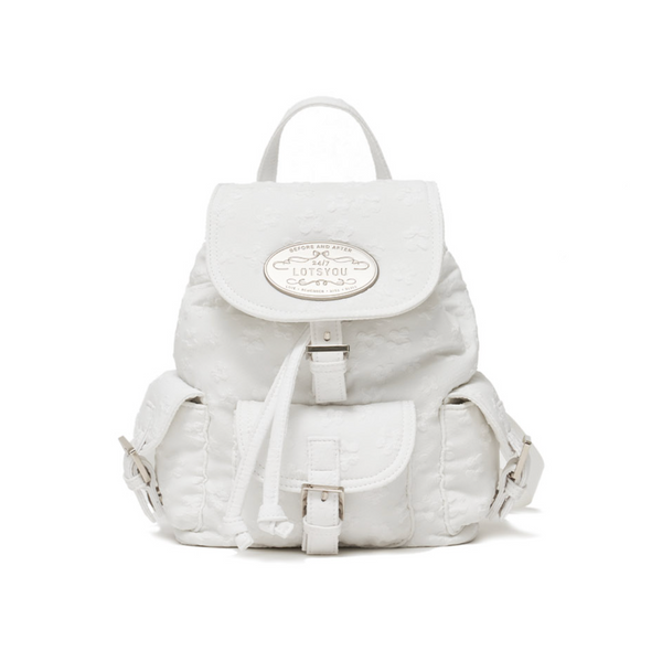 [LOTSYOU] Nostalgia Chubby Backpack White