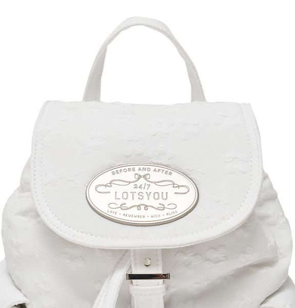 [LOTSYOU] Nostalgia Chubby Backpack White