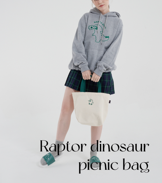 [THENINEMALL] Raptor Dinosaur Eco Bag (Picnic Bag)
